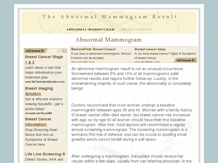www.abnormalmammogram.net