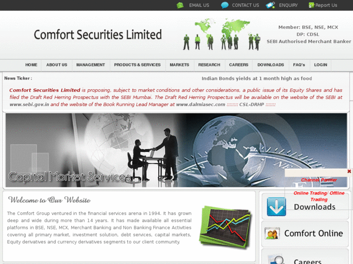 www.comfortsecurities.co.in