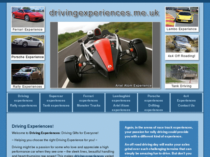 www.drivingexperiences.me.uk