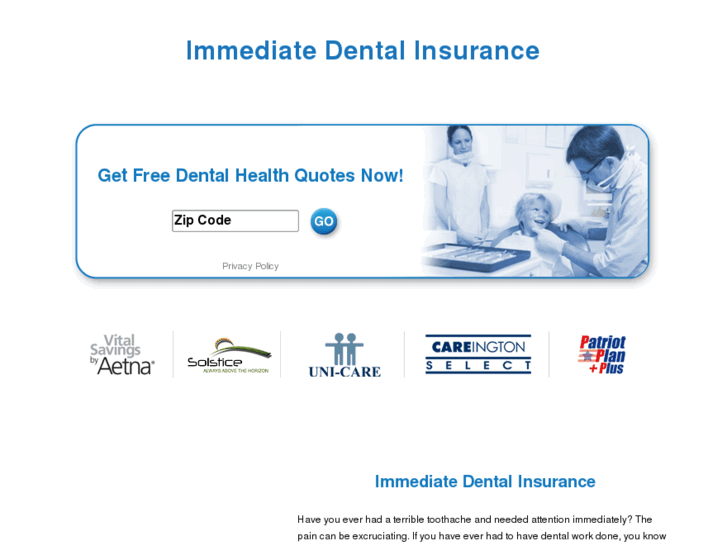 www.immediatedentalinsurance.com