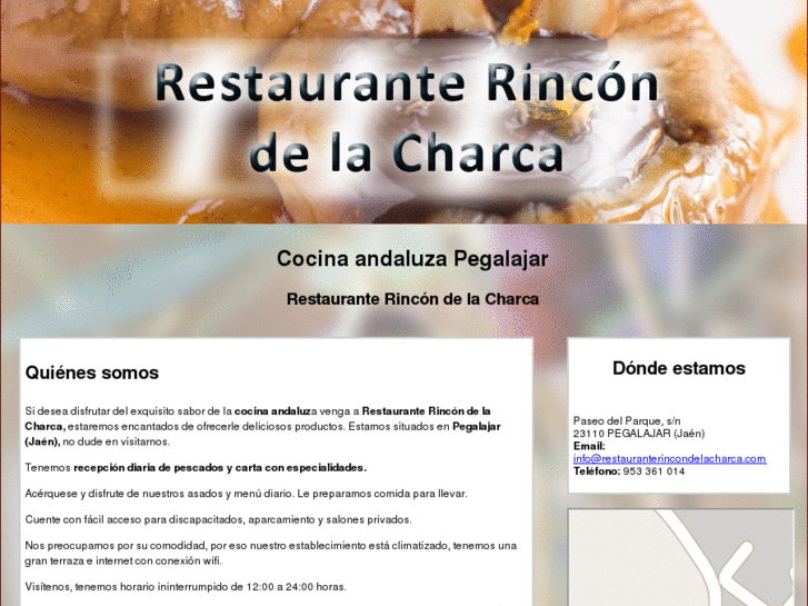 www.restauranterincondelacharca.com