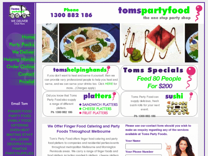 www.tomspartyfood.com.au