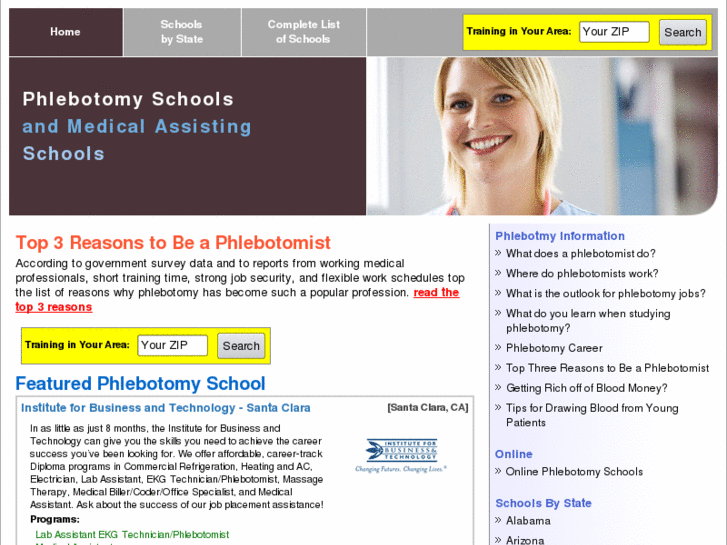 www.phlebotomyschools.net