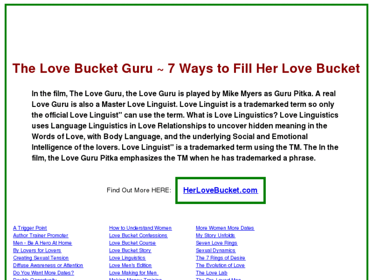 www.thelovebucketguru.com