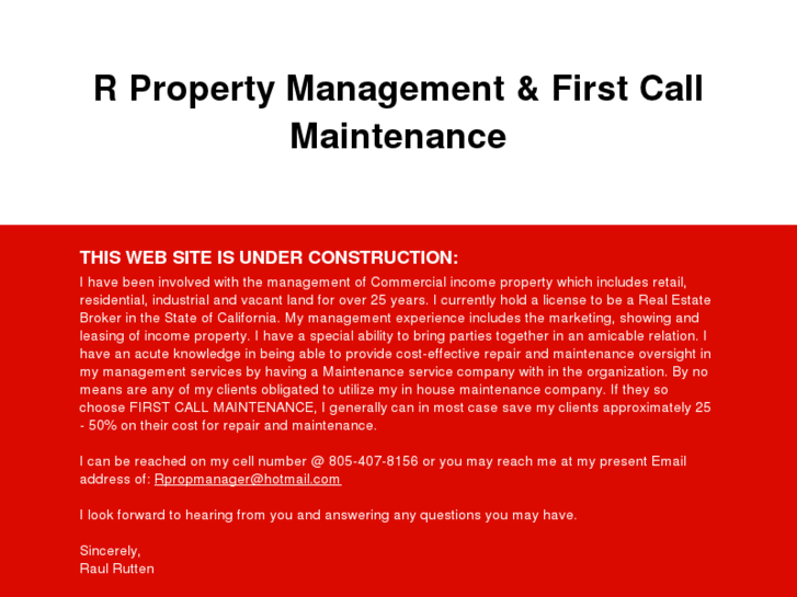 www.firstcallmaintenance.com