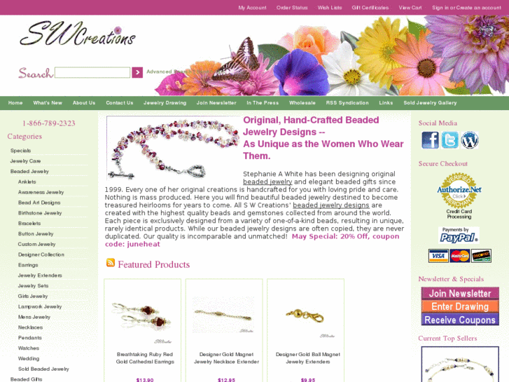 www.handcraftedbeadedjewelrydesigns.com