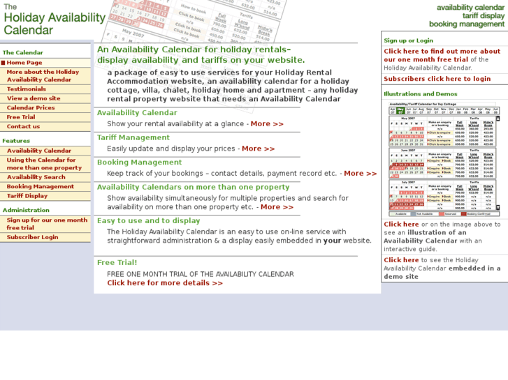 www.holidayavailabilitycalendar.com