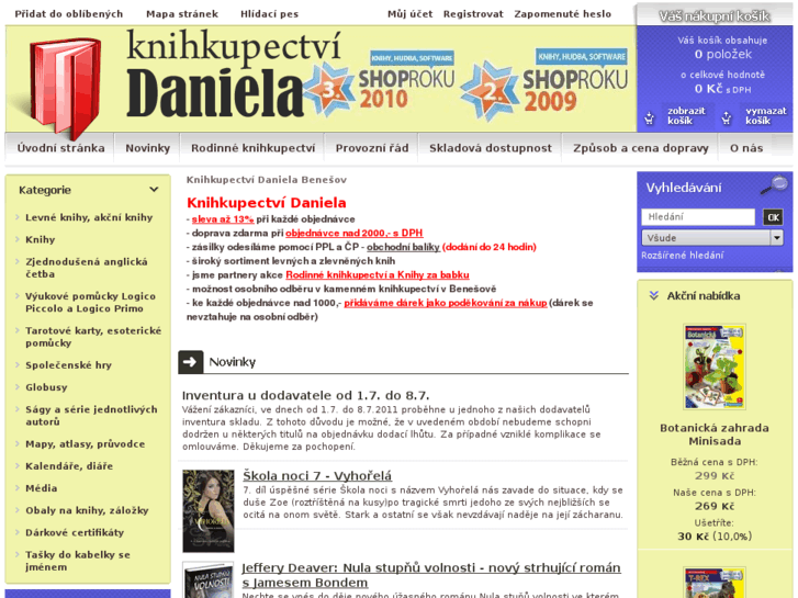 www.knihkupectvi-daniela.cz