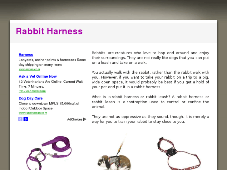 www.rabbitharness.com