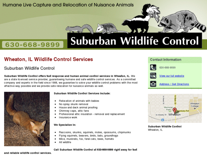 www.suburbanwildlifecontrolil.net