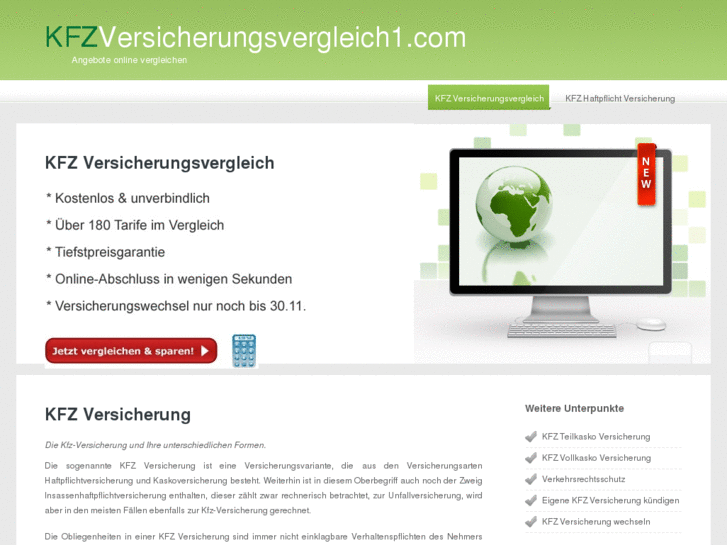 www.kfzversicherungsvergleich1.com