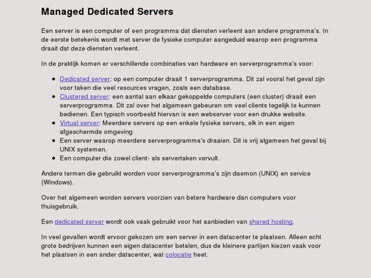 www.managed-dedicated-servers.nl