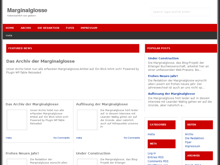 www.marginalglosse.de