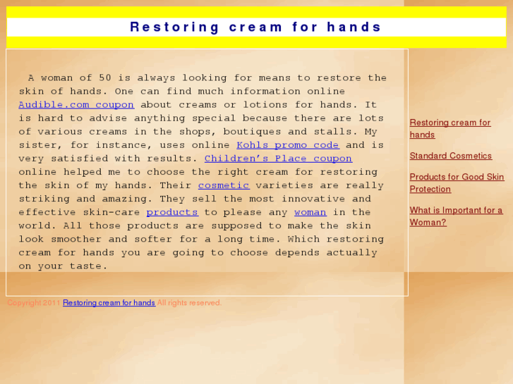 www.restoring-cream-for-hands.com