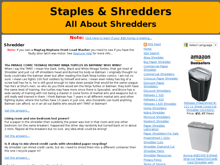 www.staplesshredder.com