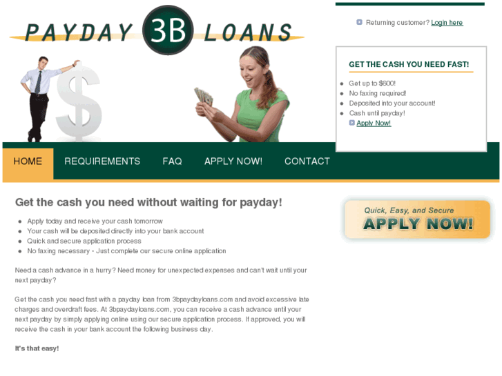 www.3bpaydayloans.com