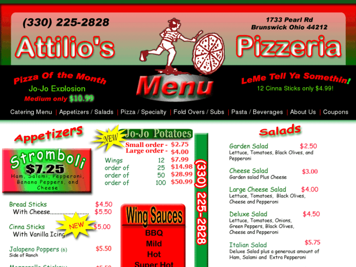 www.attiliospizzeria.com