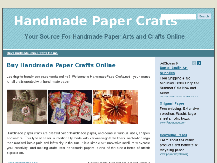 www.handmadepapercrafts.net