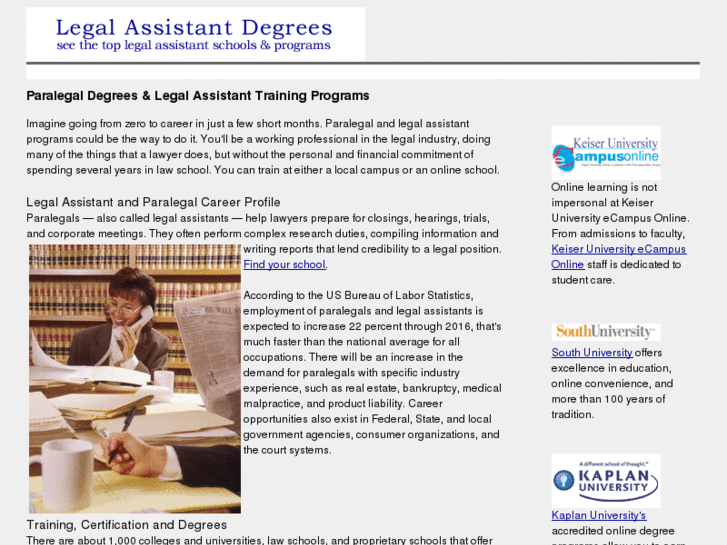 www.legalassistantdegrees.com