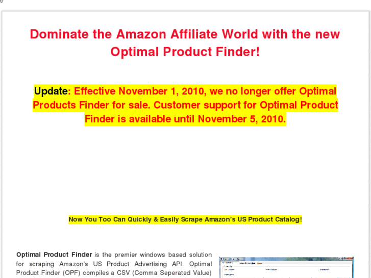 www.optimalproductfinder.com