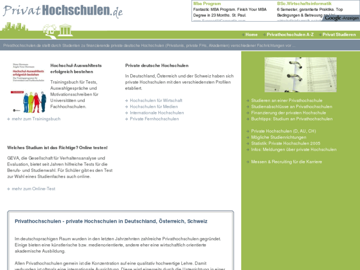 www.privathochschulen.de