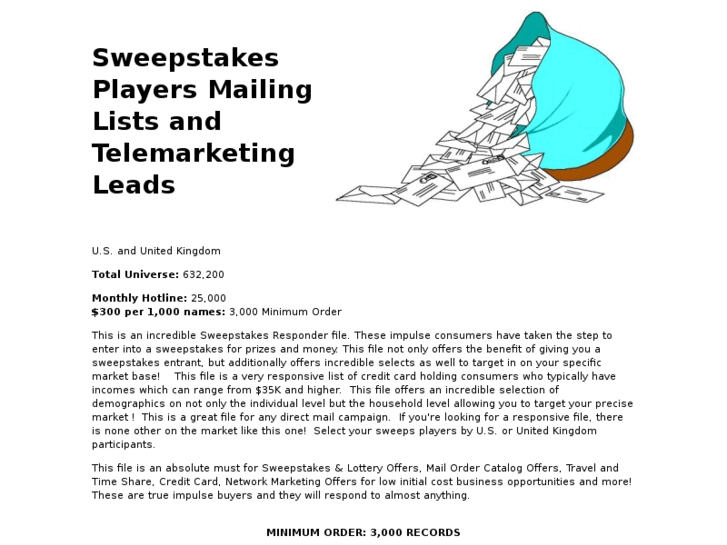 www.sweepstakes-entrants-mailing-lists-telemarketing-lists.com