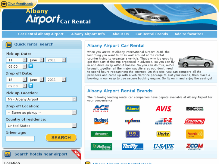 www.albanyairportcarrental.com