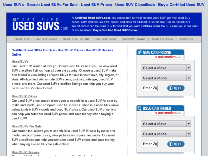 www.certified-used-suvs.com