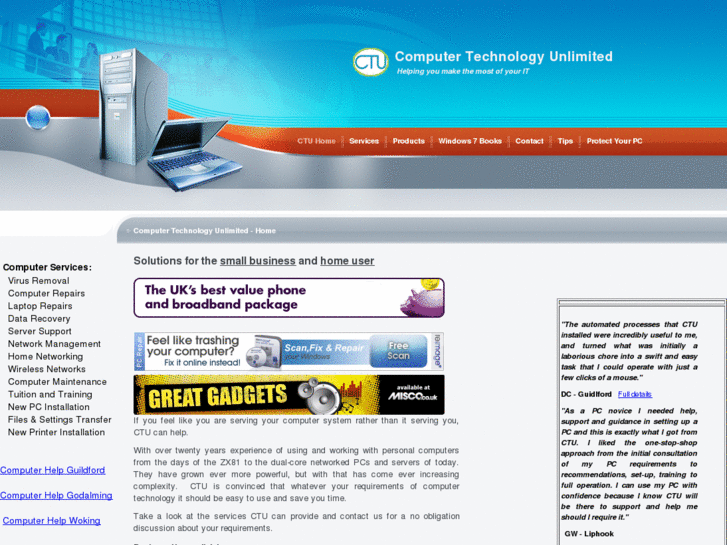 www.computertechnologyunlimited.co.uk