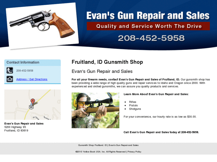 www.evansgunrepairandsales.com