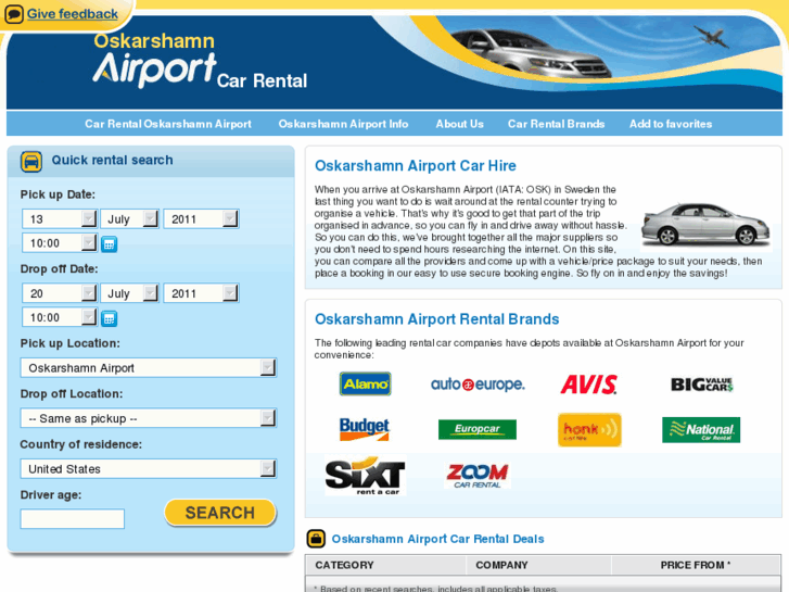 www.oskarshamnairportcarhire.com