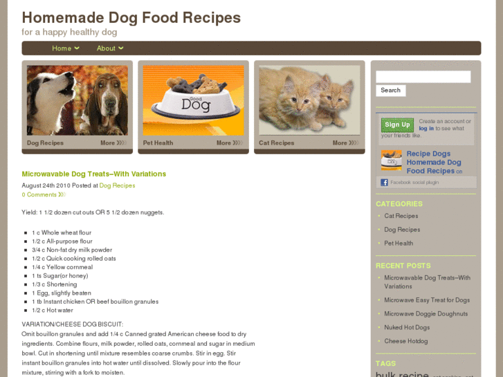 www.recipedogs.com