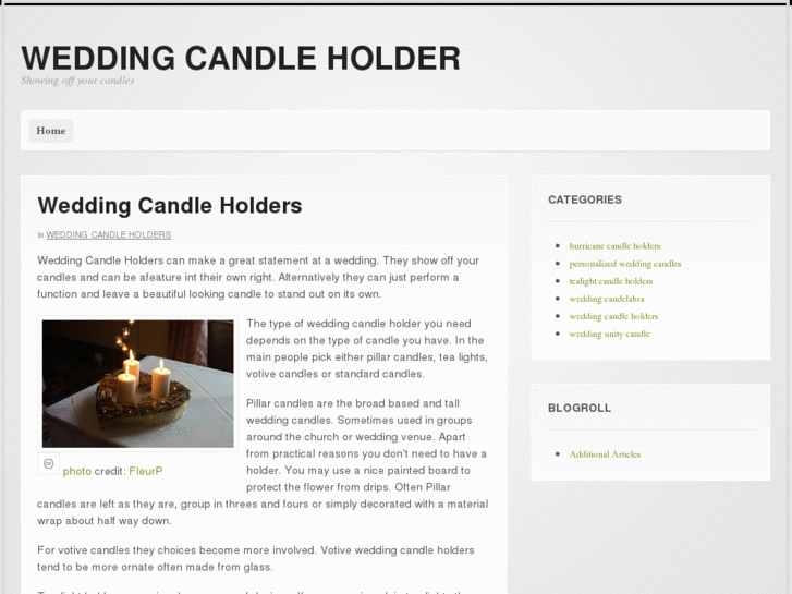 www.weddingcandleholder.net