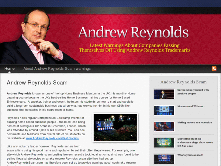 www.andrewreynoldsscam.com