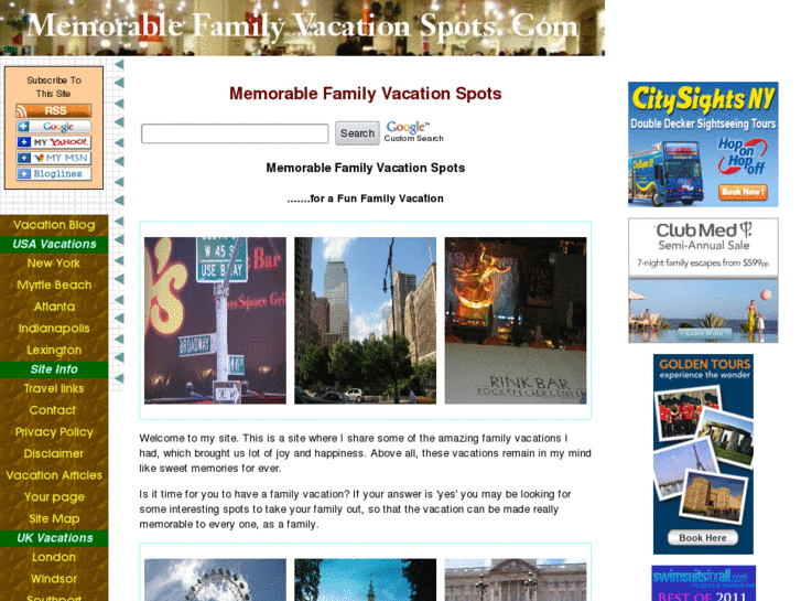 www.memorablefamilyvacationspots.com