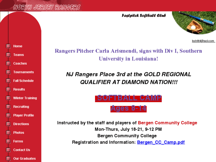 www.rangerssoftball.com