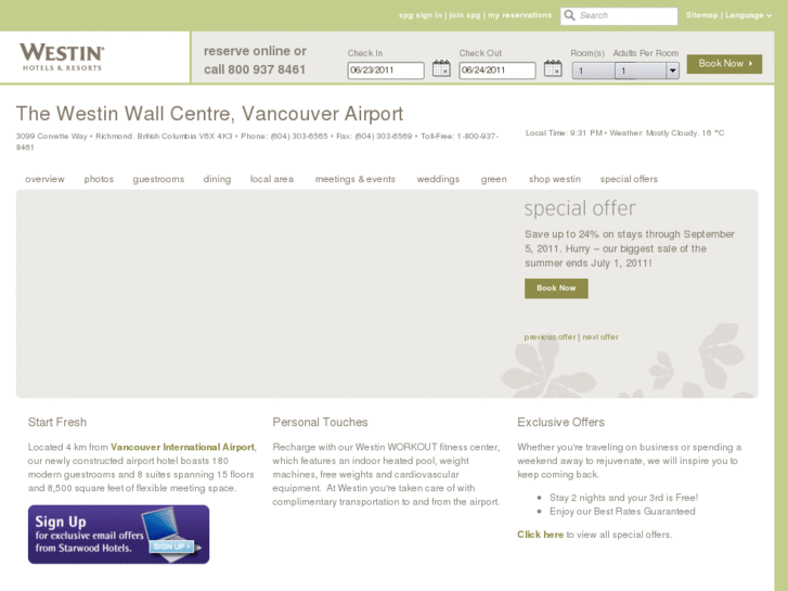 www.westinvancouverairport.com