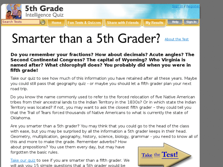 www.5thgraderquiz.com