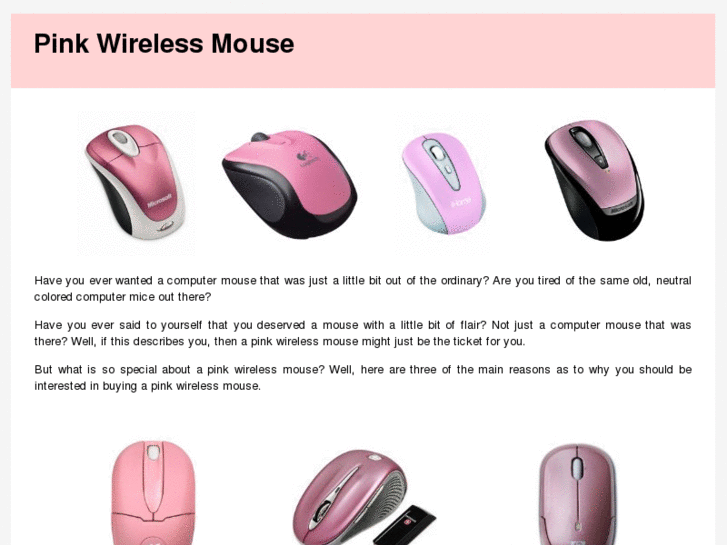 www.pinkwirelessmouse.com