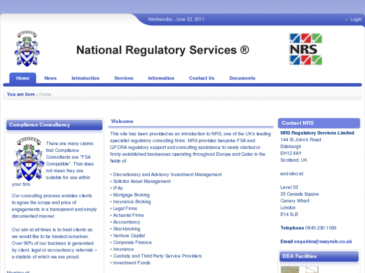 www.regulatoryservices.biz