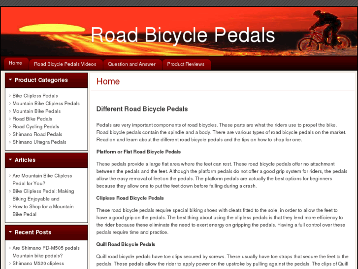 www.roadbicyclepedals.com