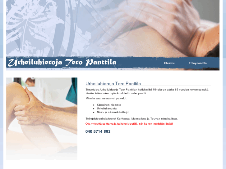 www.urheiluhierojateropanttila.com