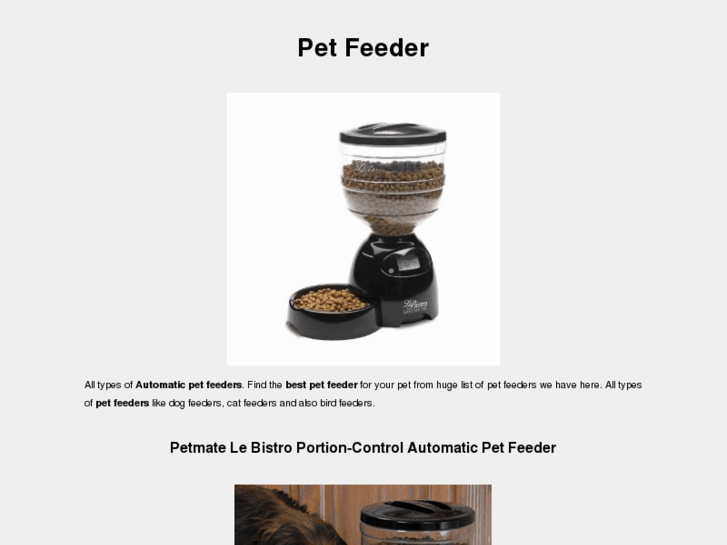 www.petfeeder.info