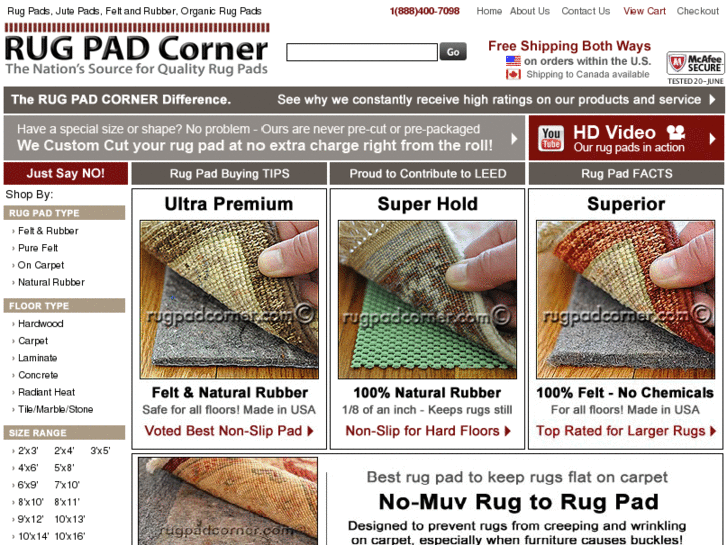 www.rugpadcorner.com