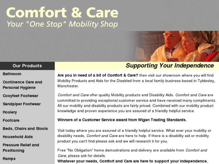 www.comfortandcareshop.com