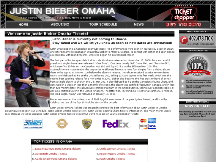 www.justinbieberomaha.com