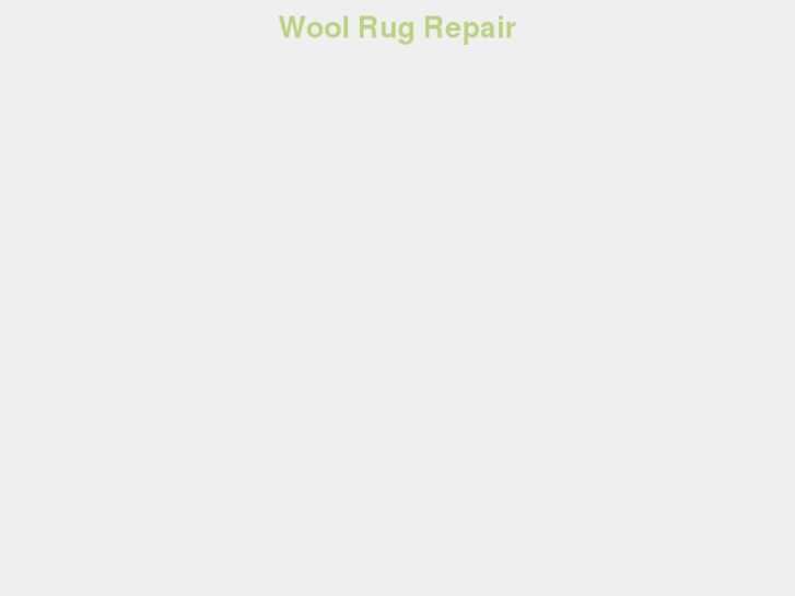 www.woolrugrepair.com