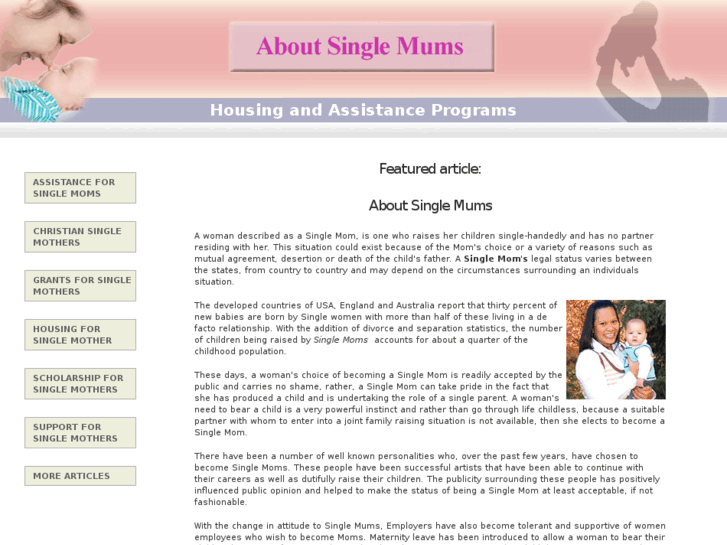 www.aboutsinglemums.com