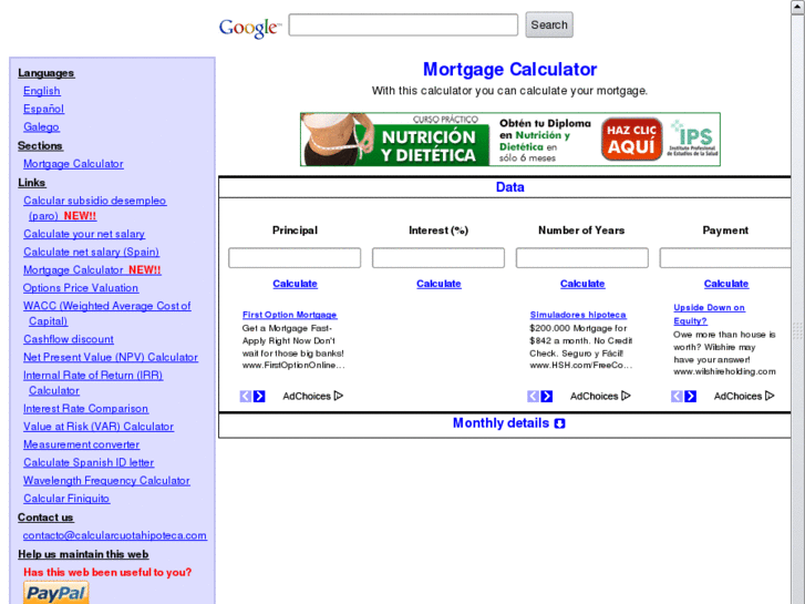 www.calculateyourmortgagepayments.com