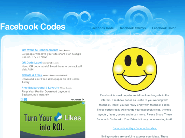 www.facebookcodes.info